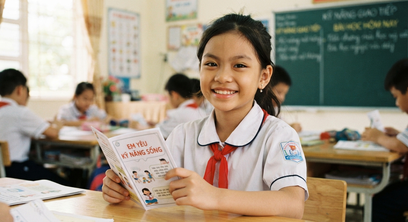 Học viên sTARO tự tin trong lớp học kĩ năng sống